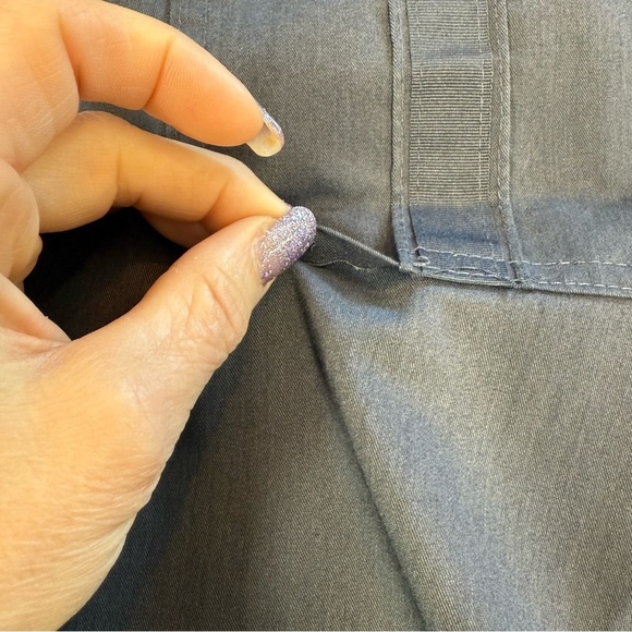 Purple Label Yoga by Healing Hands XLP dark gray scrub pants lots of pockets - Picture 2 of 10
